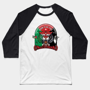 Born to be Free Palestinian, Palestine Freedom Design Baseball T-Shirt